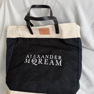 Black and Cream Tote Bag